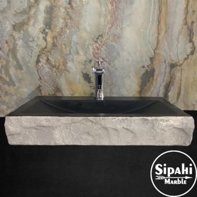 Bazalt Dışı Patlatma Batarya Çıkışlı Yay Lavabo Bazalt Dışı Patlatma Batarya Çıkışlı Yay Lavabo