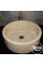 Bej Mermer Silindir Lavabo Bej Mermer Silindir Lavabo