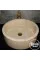 Bej Mermer Silindir Lavabo