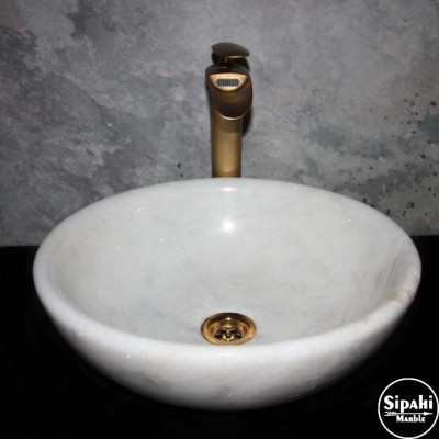 Kristal Beyaz İnce Tasarım Lavabo Kristal Beyaz İnce Tasarım Lavabo