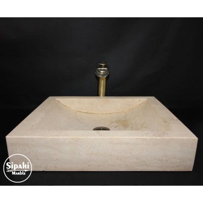Klasik Traverten Kare Lavabo Klasik Traverten Kare Lavabo