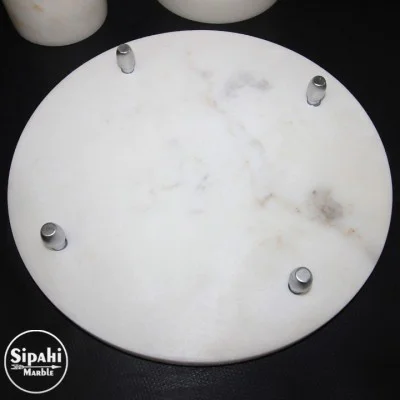 Beyaz Mermer Krom İşleme Aparatlı 7'Li Banyo Seti Beyaz Mermer Krom İşleme Aparatlı 7'Li Banyo Seti