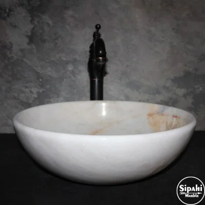 Kristal Sarılı İnce Tasarım Lavabo Kristal Sarılı İnce Tasarım Lavabo
