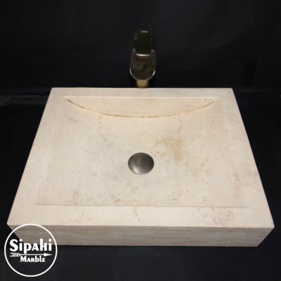 Klasik Traverten Kare Lavabo Klasik Traverten Kare Lavabo