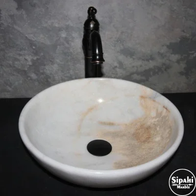 Kristal Sarılı İnce Tasarım Lavabo Kristal Sarılı İnce Tasarım Lavabo
