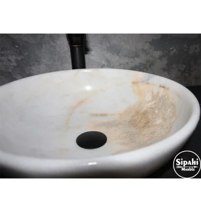 Kristal Sarılı İnce Tasarım Lavabo Kristal Sarılı İnce Tasarım Lavabo