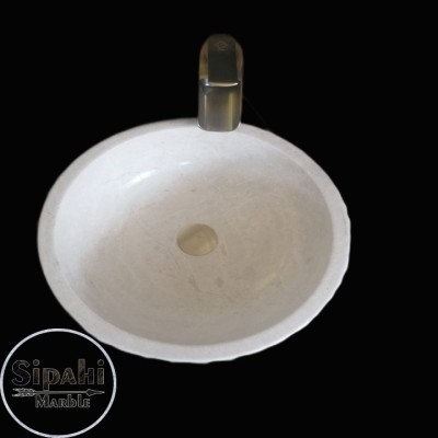 Bej Mermer Dışı Yatay Patlatma Lavabo Bej Mermer Dışı Yatay Patlatma Lavabo