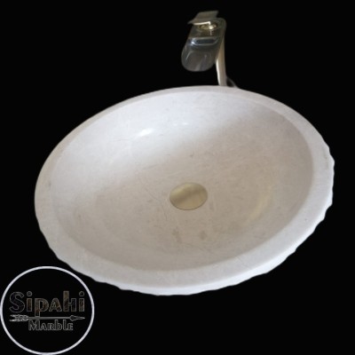 Bej Mermer Dışı Yatay Patlatma Lavabo Bej Mermer Dışı Yatay Patlatma Lavabo