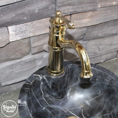 Altın Kaplama Kısa Lavabo Bataryası Altın Kaplama Kısa Lavabo Bataryası