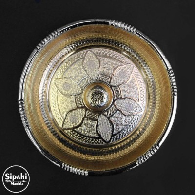Altın Kaplama Osmanlı Hamam Tası - Pirinç Altın Kaplama Osmanlı Hamam Tası - Pirinç