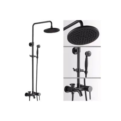 Siyah Modern Banyo Duş Seti Siyah Modern Banyo Duş Seti