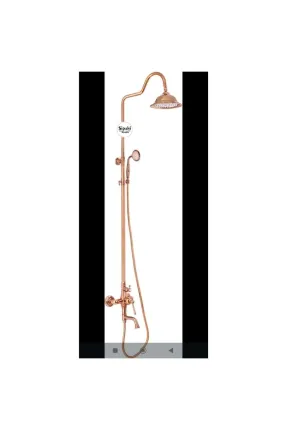 Royal Serisi Modern Duş Seti - Bronz