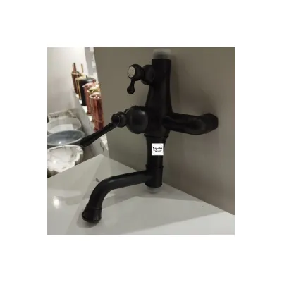 Royal Serisi Modern Duş Seti - Siyah