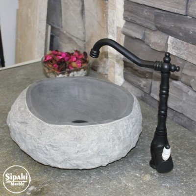 Bazalt Antrasit Doğal Dizayn Lavabo Bazalt Antrasit Doğal Dizayn Lavabo