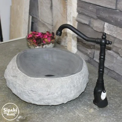 Bazalt Antrasit Doğal Dizayn Lavabo Bazalt Antrasit Doğal Dizayn Lavabo