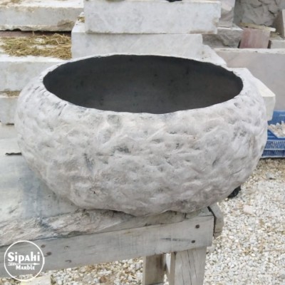 Bazalt Antrasit Patlatma Doğal Tasarım Lavabo Bazalt Antrasit Patlatma Doğal Tasarım Lavabo