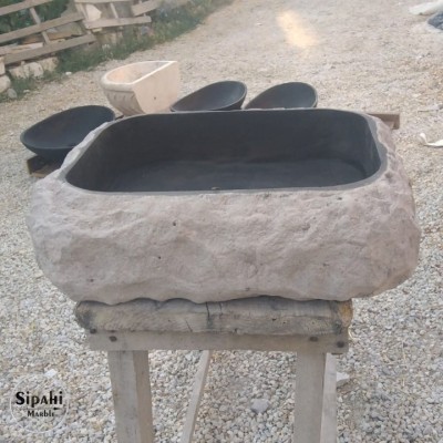 Bazalt Dışı Doğal Patlatma Kare Mini Lavabo Bazalt Dışı Doğal Patlatma Kare Mini Lavabo