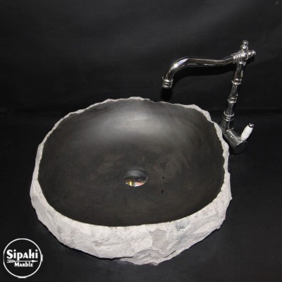 Bazalt Şekilsiz Tasarım Lavabo Bazalt Şekilsiz Tasarım Lavabo