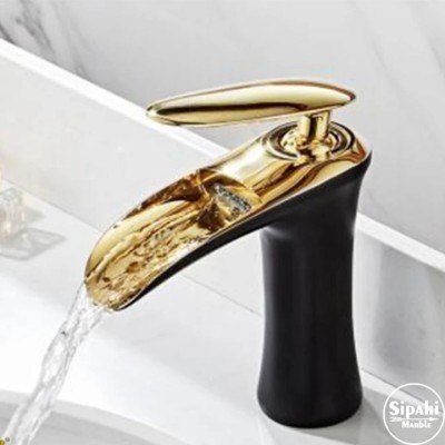 Siyah Gold Şelale Lavabo Bataryası Siyah Gold Şelale Lavabo Bataryası