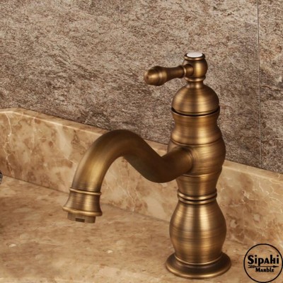 Eskitme Kısa Lavabo Bataryası Eskitme Kısa Lavabo Bataryası