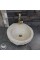 Bej Mermer Roma Model Lavabo - Batarya Çıkışlı Bej Mermer Roma Model Lavabo - Batarya Çıkışlı