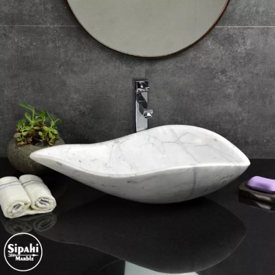 Beyaz Mermer Kovuk Dizayn Lavabo Beyaz Mermer Kovuk Dizayn Lavabo