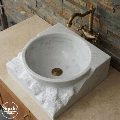 Beyaz Mermer Unfinished Lavabo Beyaz Mermer Unfinished Lavabo