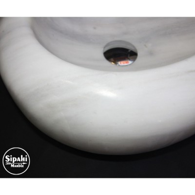 Beyaz Mermer Çakıl Tasarım Lavabo Beyaz Mermer Çakıl Tasarım Lavabo