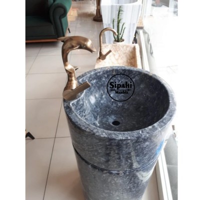 Akşehir Siyah Varil Model Dikey Lavabo Akşehir Siyah Varil Model Dikey Lavabo