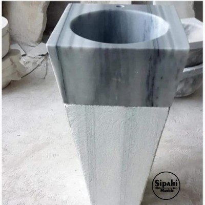 Marmara Çizgili Zebra Dikey Lavabo Marmara Çizgili Zebra Dikey Lavabo