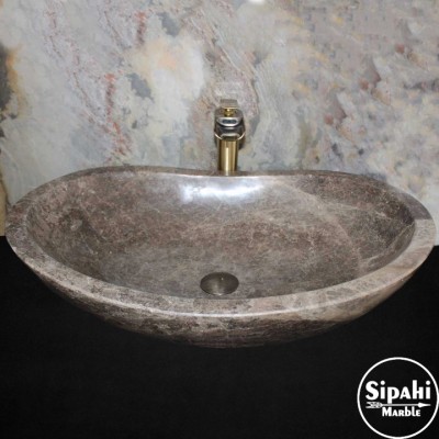 Dark Emperador Elips Lavabo Dark Emperador Elips Lavabo