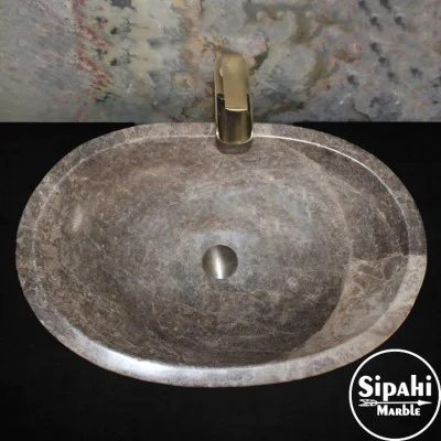 Dark Emperador Ellipse Washbasin Dark Emperador Ellipse Washbasin