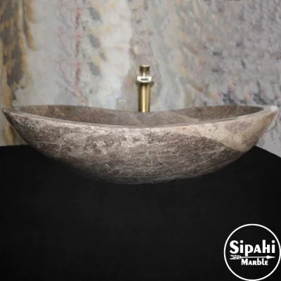 Dark Emperador Ellipse Washbasin