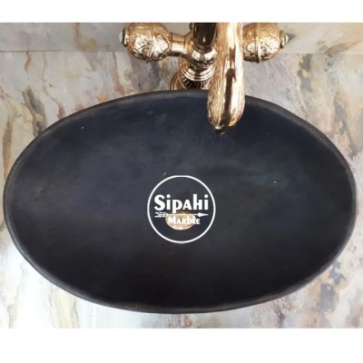 Bazalt Siyah Derin Kayık Lavabo Bazalt Siyah Derin Kayık Lavabo