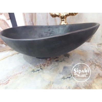 Bazalt Siyah Derin Kayık Lavabo Bazalt Siyah Derin Kayık Lavabo