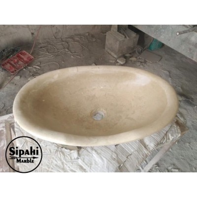 Traverten Berber Dizayn Kayık Lavabo Traverten Berber Dizayn Kayık Lavabo
