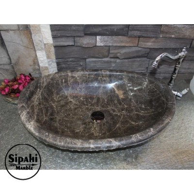Dark Emperador Dışı Patlatma Kayık Lavabo Dark Emperador Dışı Patlatma Kayık Lavabo