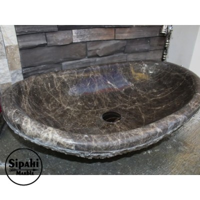 Dark Emperador Dışı Patlatma Kayık Lavabo Dark Emperador Dışı Patlatma Kayık Lavabo