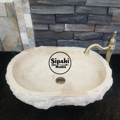 Traverten Dışı Patlatma Kayık Lavabo Traverten Dışı Patlatma Kayık Lavabo