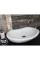 White Marble Boat Protruding Design Washbasin