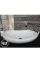 White Marble Boat Protruding Design Washbasin