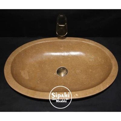 Noche Traverten Oval Elips Lavabo Noche Traverten Oval Elips Lavabo