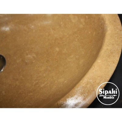 Noche Traverten Oval Elips Lavabo Noche Traverten Oval Elips Lavabo