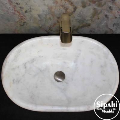 Afyon Bulutlu Kalın Kenarlı Elips Lavabo Afyon Bulutlu Kalın Kenarlı Elips Lavabo