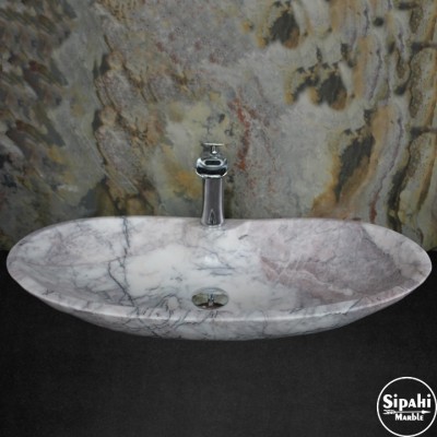 Leylak Mermer Elips Lavabo Leylak Mermer Elips Lavabo