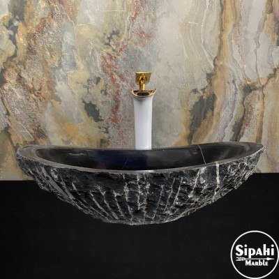 Toros Siyah Elips Kenarlı Lavabo Toros Siyah Elips Kenarlı Lavabo