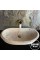 Traverten Elips Model Geniş Lavabo Traverten Elips Model Geniş Lavabo