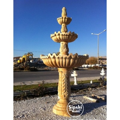 Traverten Özel Tasarım Yüksek Havuz Fıskiyesi Traverten Özel Tasarım Yüksek Havuz Fıskiyesi