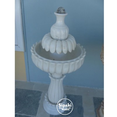 Afyon Beyaz Mermer Salon Fıskiyesi Afyon Beyaz Mermer Salon Fıskiyesi