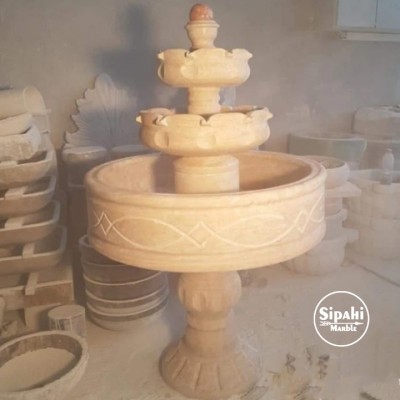 Traverten Motifli Çanak Salon Fıskiyesi Traverten Motifli Çanak Salon Fıskiyesi